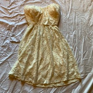Cream lace dress